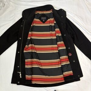 Pendleton Virgin Wool Blend Spring/Fall Coat Jacket Men’s XL Black EUC Classic